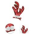thumbnail image 3 of Unique Bargains 1 Pair Christmas Hair Clips Double Antlers Hairdo Clip for Christmas 1.97"x0.79"x4.33" Red, 3 of 6