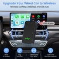 thumbnail image 4 of Carlinkit 5.0 Wireless Apple CarPlay Adapter, 2 in 1 Wire to Wireless CarPlay&Android Auto Dongle, 5.8Ghz Wifi, Plug&Play, Low Latency, Black, 4 of 10