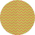 thumbnail image 1 of Ahgly Company Machine Washable Indoor Square Transitional Neon Yellow Area Rugs, 3' Square, 1 of 7