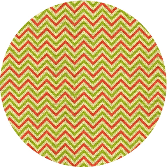 Ahgly Company Machine Washable Indoor Square Transitional Neon Yellow Area Rugs, 3' Square