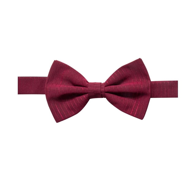 Ryan Seacrest Distinction Men’s Striped Chiffon Pre-Tied Bow Ties, Red