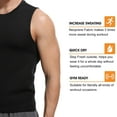 thumbnail image 5 of QRIC Sauna Slimming Vest Body Shaper for Men Waist Trainer Hot Sweat Suit Workout Shapewear Neoprene Compression Shapers Tank Top Thermal Shirt, 5 of 6