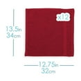 thumbnail image 7 of Hearth & Harbor Bath Towel Collection, 100% Cotton Luxury Soft 10 Pc Set – Red, 7 of 7