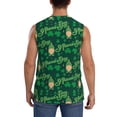 thumbnail image 4 of Lsque St Patrick's Day9 Print Men's Cotton Blend Sleeveless Muscle Shirts (S-3XL)- Moisture Wicking, Odor Protection, UPF 30+,X-Large, 4 of 8
