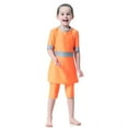 thumbnail image 4 of Kureaily Full Coverage Swimwear For Girls Long Sleeve Swim With Skirt Rash Guard Swim 6-7 Years, 4 of 5
