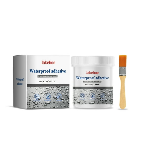 Transparent Waterproof Coating - Durable Sealant for Toilets, Kitchens, Roofs & Walls - Easy Application, 1 Set
