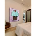 thumbnail image 6 of Marmont Hill "Purple Heart Cupcake" by Tori Campisi Painting Print on Canvas, 6 of 7