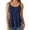 Navy, variant on Xijirk Women Double Strap Tank Top with Neck Eyelet Embroidery Flared for Casual Beach Summer Wear,GN1,L