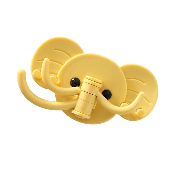 Gancho de Pared, ABS Auto Adhesivo Hook La Cabeza de Elefante Con Forma de Baña para El Baño