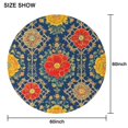 thumbnail image 6 of Pioneer Flower Round Tablecloth 60" X 60",Wrinkle Wipeable Table Cloth for Kitchen Dining Room Picnic Patio Party, 6 of 6