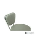thumbnail image 5 of Madison and Park Dayton Short Stool Adjustable 13" to 15" Low Rolling Chair with Backrest, Storm Grey - N/A, 5 of 8