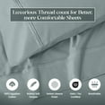 thumbnail image 5 of Superior Egyptian Cotton Eco-Friendly 1200 TC Sheet Set, King, Teal, 5 of 13