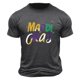 thumbnail image 1 of Casual Summer Tops Carnaval Impreso de Manga Corta Cuello Redondo, Poliéster Ligero para la Fiesta de Verano de Primavera, 1 of 9