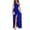 Blue, variant on Icuanyi Womens Dresses Clearance Women's Summer Sexy Solid Slimming Slit One Shoulder Sleeveless High Waist Long Dresses