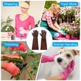 thumbnail image 5 of Uxcell Long Gardening Gloves, Cowhide Leather Rose Pruning Garden Glove Thorn Proof Brown M, 5 of 5