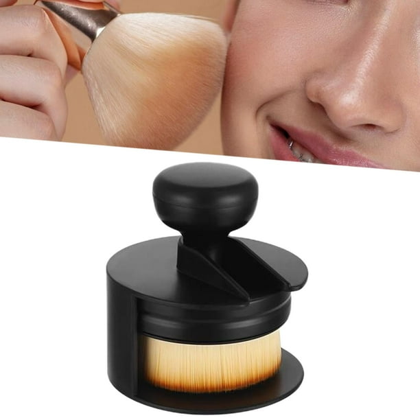 Brocha para base y polvo líquido, brocha Kabuki con cerdas de