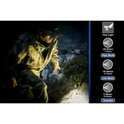 Bright Star Razor PRO V2 21,000 Candela Brightness Ruggedized Dual Light Hand-Free Magnetic Flashlight