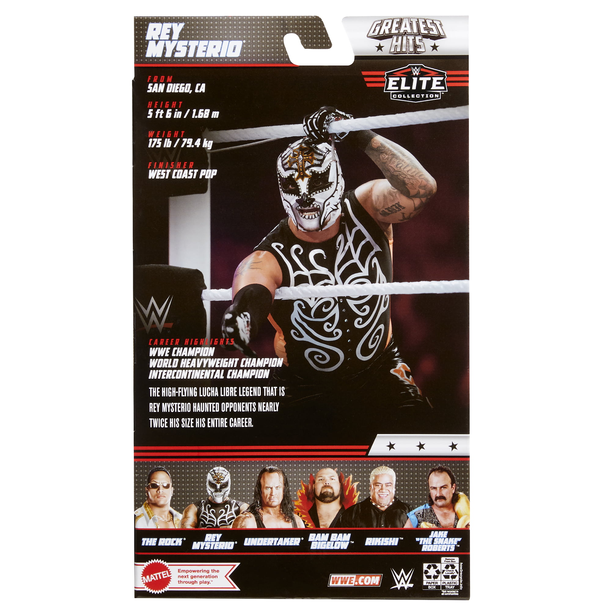 Rey Mysterio WWE Elite Greatest Hits Mattel WWE Toy Wrestling Action  Figure