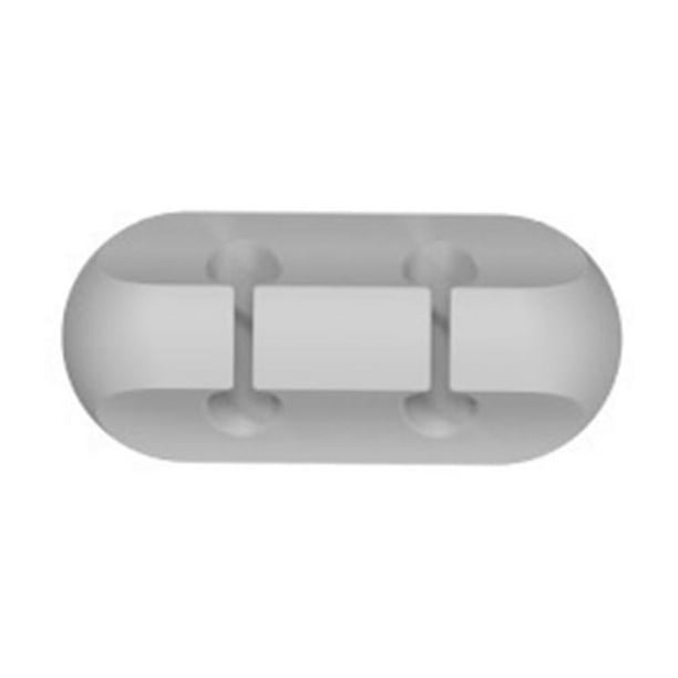 Clips para cables, organizador de escritorio para oficina, organizador de cables flexible, soporte para cables, cable de carga USB para ratón, cable de alimentación, auriculares, 2 solt gris