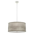 thumbnail image 2 of Hunter - Solhaven 4-light Light Grey Oak, Large Pendant Light, Dimmable, Modern Style, Drum Shaped, for Bedrooms, Kitchens, Dining, Living Rooms - 19382, 2 of 7