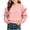A03-Pink, variant on Pink Girls Sequin Trim Ruffle Sweatshirt 7-8 Years,Sparkly Crew Neck Pullover,Glitter Party Top for Holiday Birthday Evening Outfits