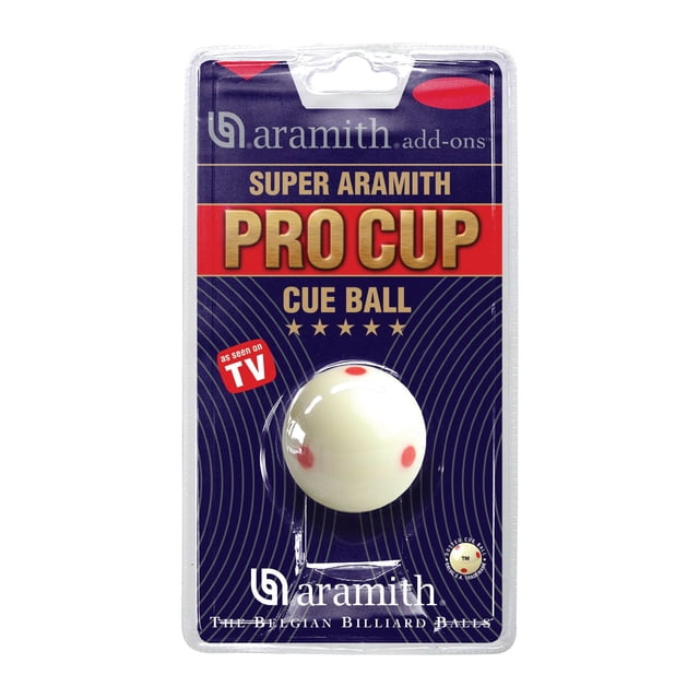 Aramith Boule de Repère « Measle » Pro-Cup / 57,2 mm (2 1/4 Pouces) / Norme Officielle pour Téléviseur à 6 Points Rouges pour Piscine Professionnelle