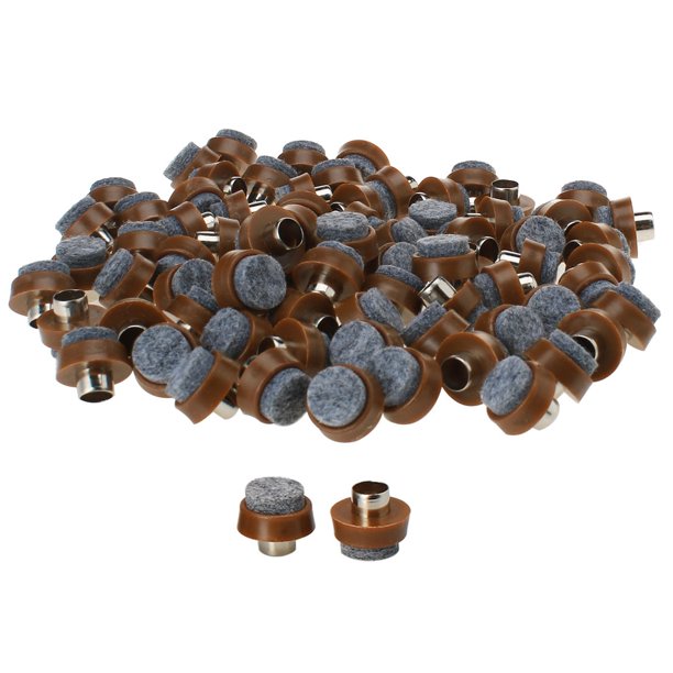 Nailon Felt Pad Nails Glide Slider 3/4" 18mm Dia for Wooden Furniture Chair Table Leg Feet