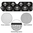 thumbnail image 7 of Psesaysky Gothic Skull Floral Print Windshield Sun Shade for Car Off-road Vehicle SUV Truck (52.95x16.14 Inches), Sun Shade Windshield, Shades for Windows, Protector Blocks UV, Funny Car Decor, 7 of 7