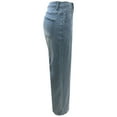 thumbnail image 4 of Straight Leg Jeans for Women Stretchy Elastic Waist Pull on Pants Loose Denim Pants Trendy 2025, 4 of 7