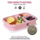 thumbnail image 3 of 4 envases plásticos del almuerzo de la preparación de la comida de los paquetes con 3 compartimentos, caja reutilizable de Bento /niño/adultos Hy, 3 of 4