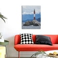 thumbnail image 4 of KLL Lighthouse On The Waters Print Canvas Wall Art, Canvas Painting Prints Canvas Art Wall Decor Home Decoration for Living Room Bedroom Office, 4 of 6