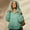 Green, variant on Clothing 2025 Delayuji Sweatshirts for Women 2025 Quilted Pullover Puffer Jacket Oversized Hooded Coats Winter Warm Outwear with Pocket Womens Plus Size Sweatshirts Pink Xxxl