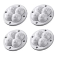 thumbnail image 3 of LOVIVER 4Pcs 360 Swivel Bedside Table Mop Bucket Kitchen Self Adhesive Caster White, 3 of 8