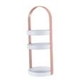 thumbnail image 5 of Desk Cosmetics Stand Makeup Layer Buffet Serving Tray Snack Fruit Cupcake Stand Vanity Trays Spice Rack Organizer for Kitchen Home Pink, 5 of 8