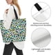 thumbnail image 3 of Balery Green Leopard Bolsa Tote Estilo Estético con Cremalleras, Bolsa de Hombro, Bolsa de Compras Grande y Plegable, 3 of 8