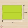 thumbnail image 5 of Yellow Green A7 Bright Color Envelopes - 5 1/4 x 7 1/4 Inches - Perfect for 5x7 Photos, DIY Arts and Crafts Cards - for Professional and Homemade Projects - Pack of 50 Envelopes, 5 of 5