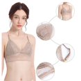 thumbnail image 4 of Sngxgn Women's No Side Effects Underarm and Back-Smoothing Comfort Wireless Lightly Lined T-Shirt Bra(Khaki,L), 4 of 8