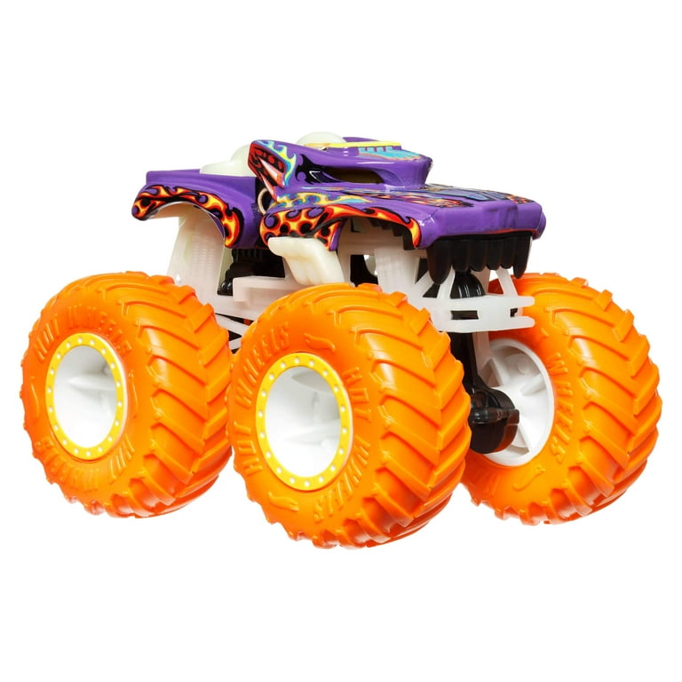 Hot Wheels Monster Trucks 1:64 Scale Glow-in-the-Dark Toy Truck photo 3