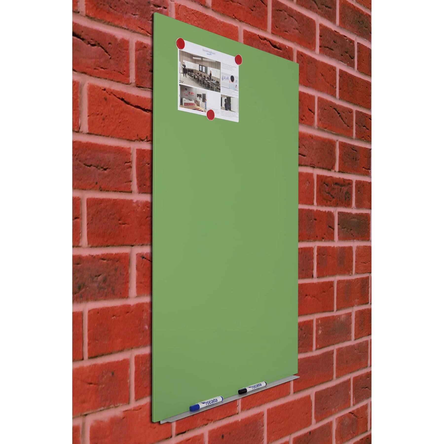 Rocada Skin Magnetic Dry Erase Board 39 5 X 59 Light Green RD 6421R Rocada Skin Magnetic Dry Erase Board 39 5 X 59 Light Green RD 6421R