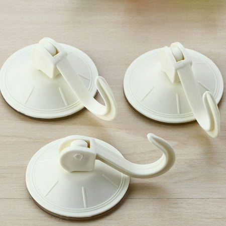 

Plastic White Home Wall Strong Suction Cup Hook Hanger Remova H5W2 L4Y9