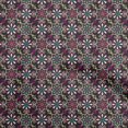 thumbnail image 1 of oneOone Velvet Black Fabric Asian Suzani Sewing Craft Projects Fabric Prints By Yard 58 Inch Wide, 1 of 5