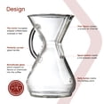 thumbnail image 3 of Cafetera de vidrio verteble Chemex - Serie mango de vidrio - 8 tazas - Empaque exclusivo, 3 of 5