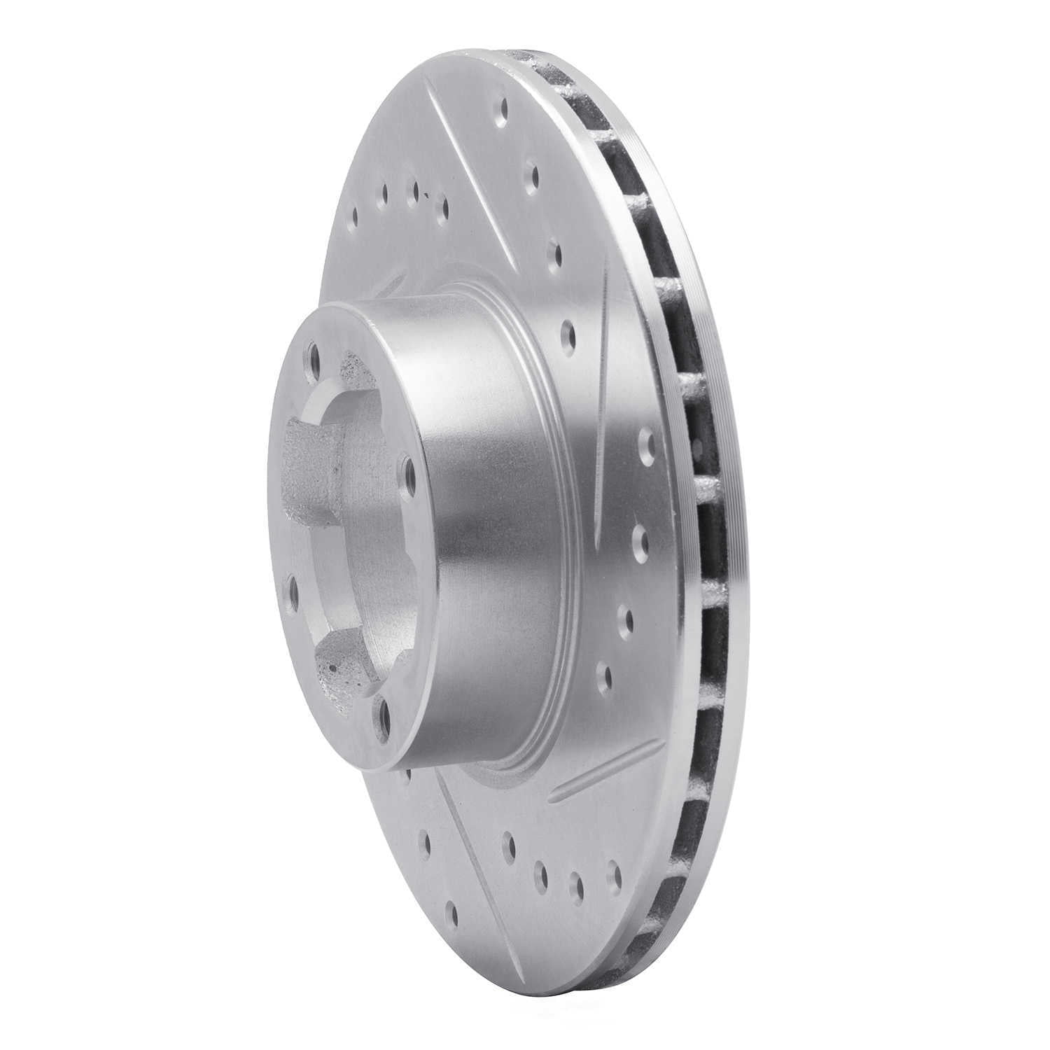 Dynamic Friction Company 631-13031R DFC Brake Rotor - Drilled And Slotted - Silver