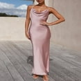 thumbnail image 3 of Women‘s Long Bodycon Dress with Spaghetti Straps, 3 of 8