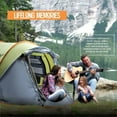 thumbnail image 4 of CAMOTUSE Camping Tent - 4-Person Easy Pop Up Tent with 2 Doors - UPF50+ Waterproof Green, 4 of 5