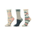 thumbnail image 3 of MeMoi Women's 3 Pair Pack Fashion Crew Socks - Womens - Female, 9-11, Black-Black, 3 of 11