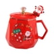 thumbnail image 2 of Taza de café navideña, taza de cerámica para café, leche, taza para beber, vajilla ligera rojo, 2 of 9