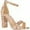 Champagne, variant on Women Chunky Heeled Ankle Strap Sandals Elegant Single Band Buckle Decor Sandals High Heel Sandals Open Toe Ankle Strap Sandals Heels