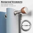 thumbnail image 2 of Outdoor Curtains for Patio Waterproof, Blue Grey Ombre Outdoor Privacy Panels Grommet, Farmhouse Gradient Minimalist Blackout Outside Curtains for Porch/Cabana/Pergola/Gazebo 54"x95", 2 Panels, 2 of 8