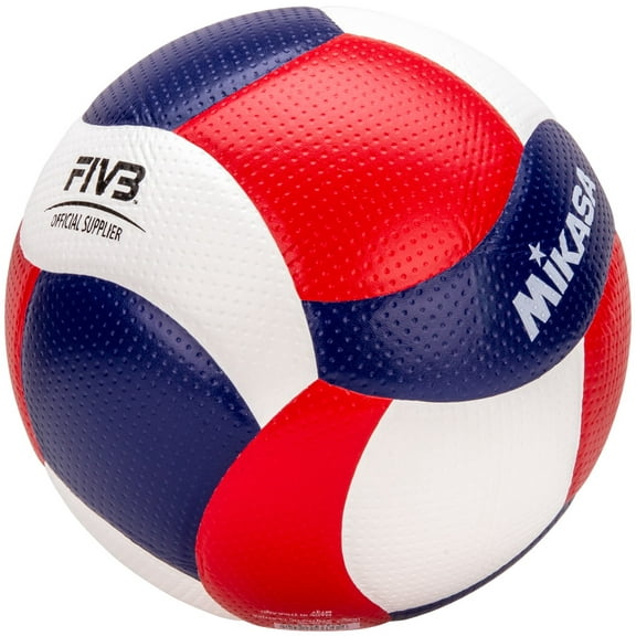 Mikasa V200W-USA Official FIVB Game Volleyball, 18 panel, red/white/navy, FIVB approved